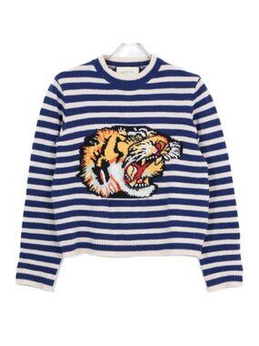 Gucci Taiga Embroidery Border Knit XS